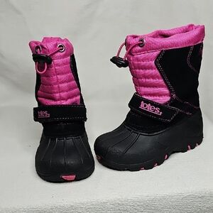 Totes Fuchsia and Black Kids' Boots